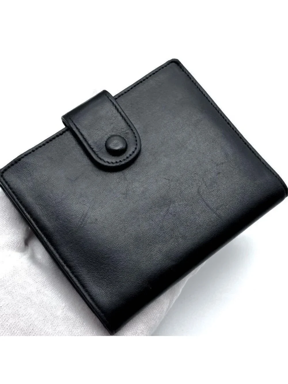 Chanel Wallet Coco Stitch Jumbo CC Logo Snap Bifold